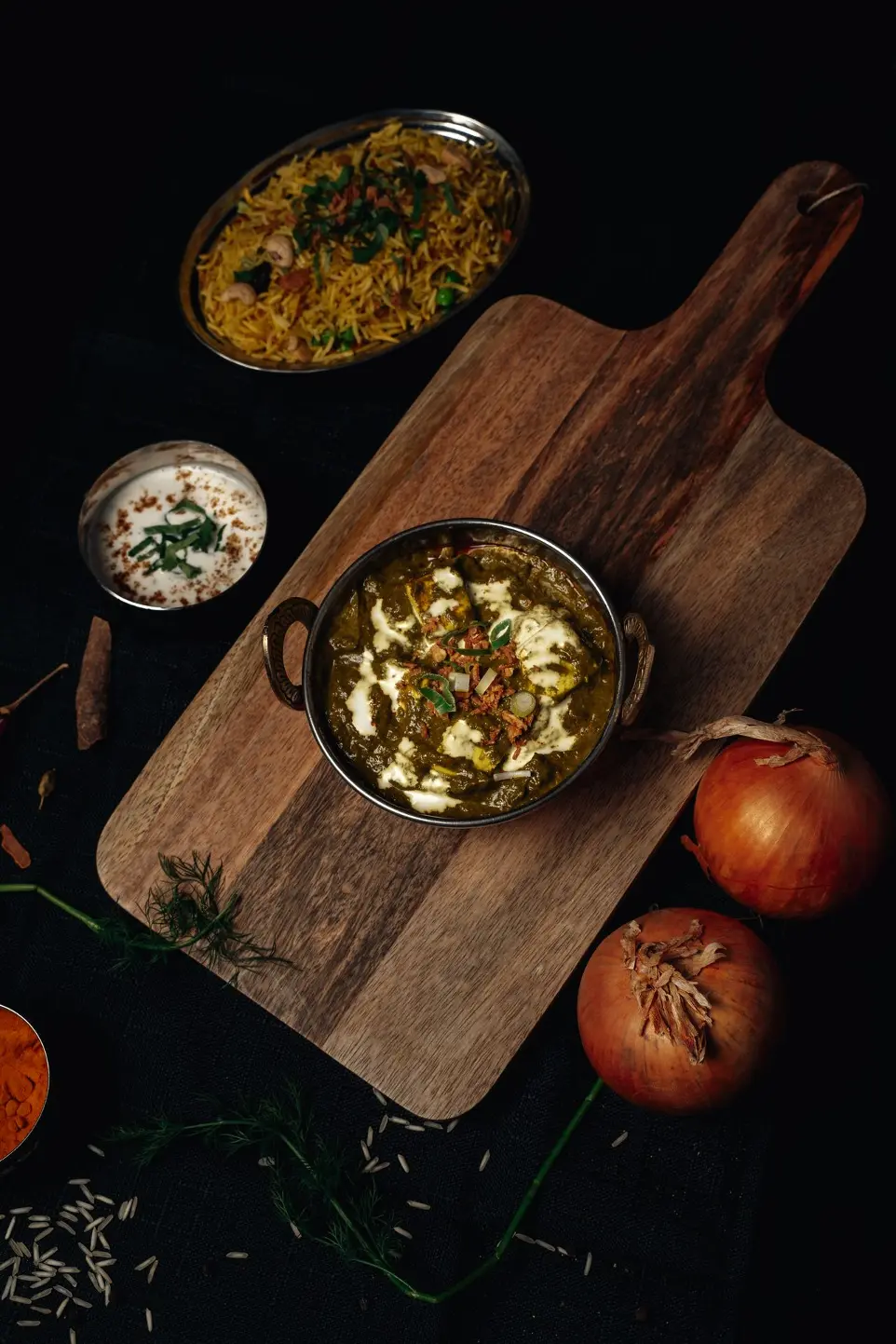 Indischer Spinat mit Käse Indischer Spinat mit Käse